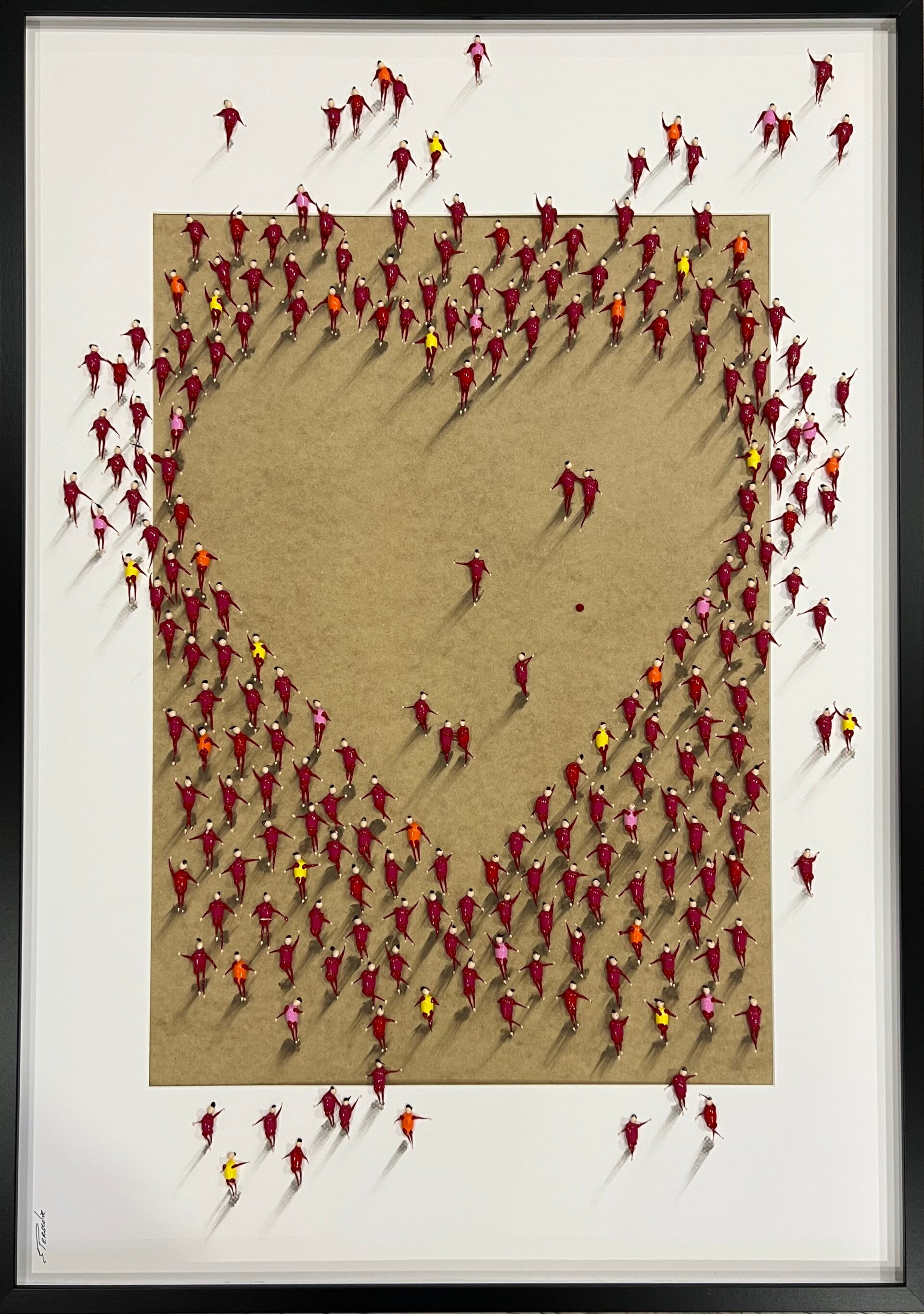 Freedom. Love ❤️.♥️Acrylic on Canvas, 70x100cm