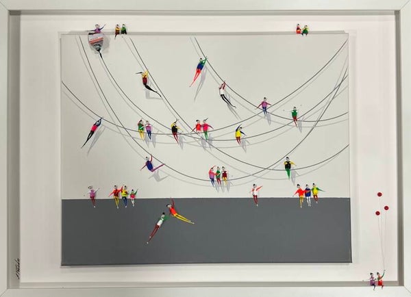 Action.Freedom. Love. Acrylic on Canvas, 52x72cm