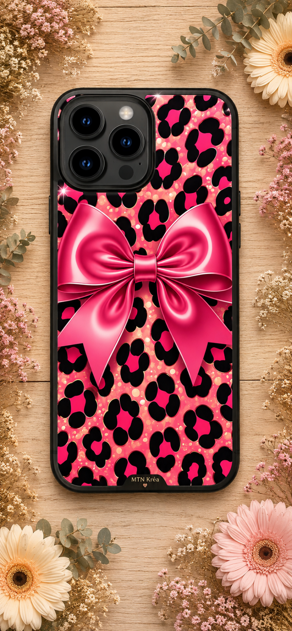 Coque pink léopard