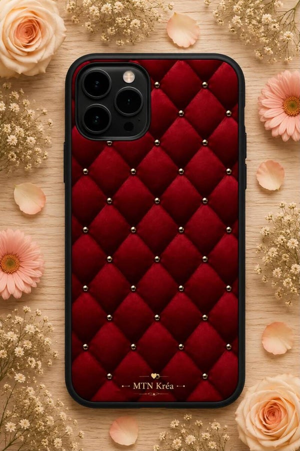 coque velours rubis