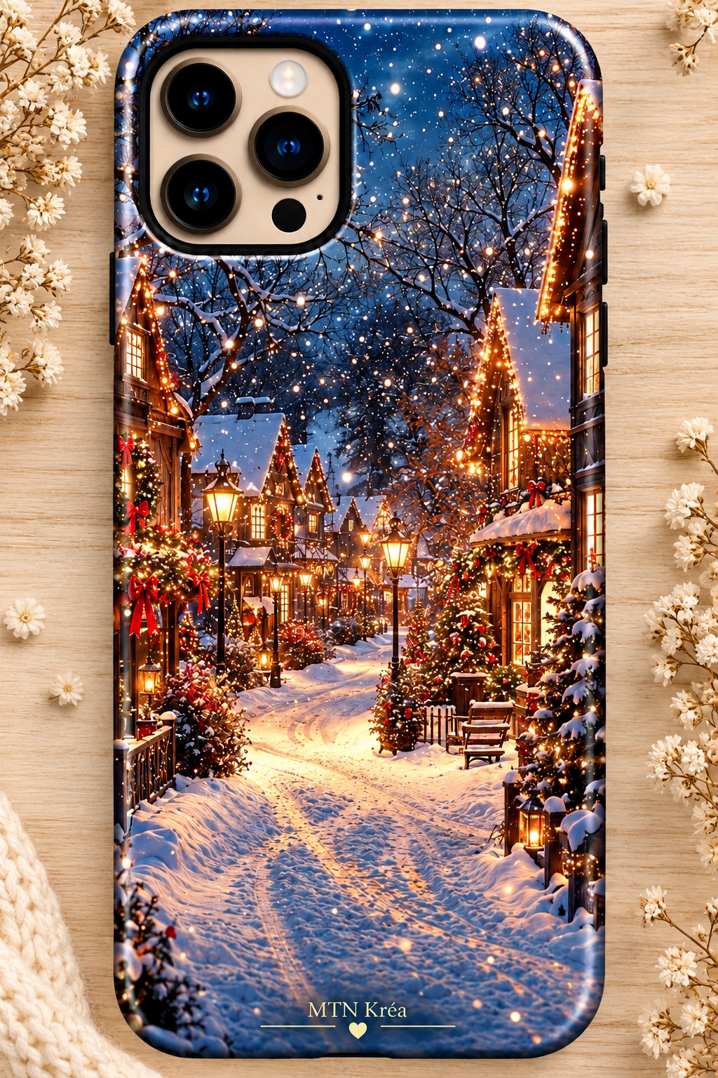 Coque nuit enneigés