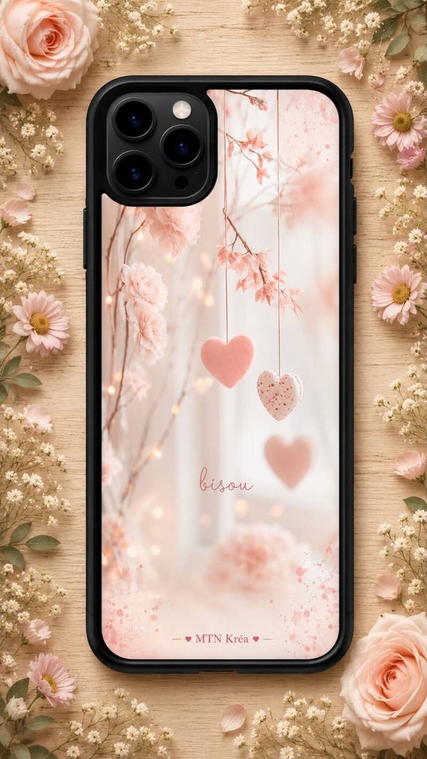 coque coeur suspendu
