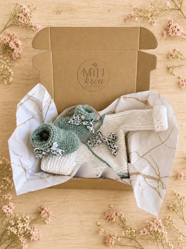 Coffret naissance vert