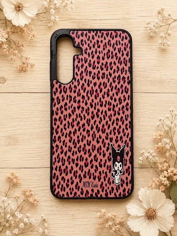 Coque léopard rose
