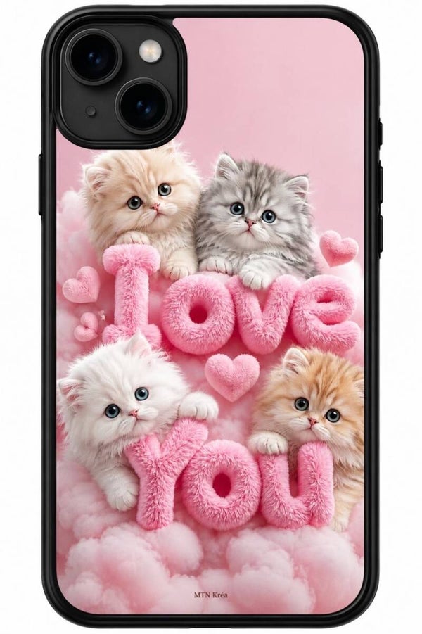 Coque cats i love you