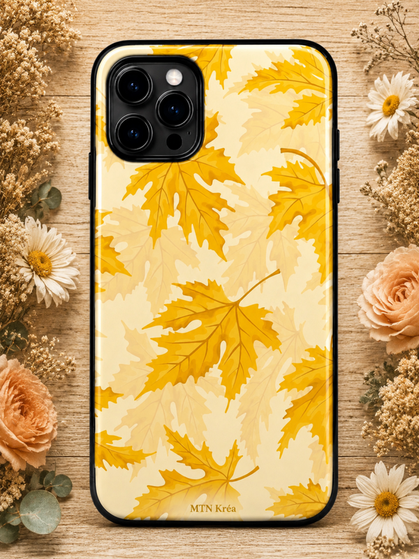 Coque pluie de feuilles