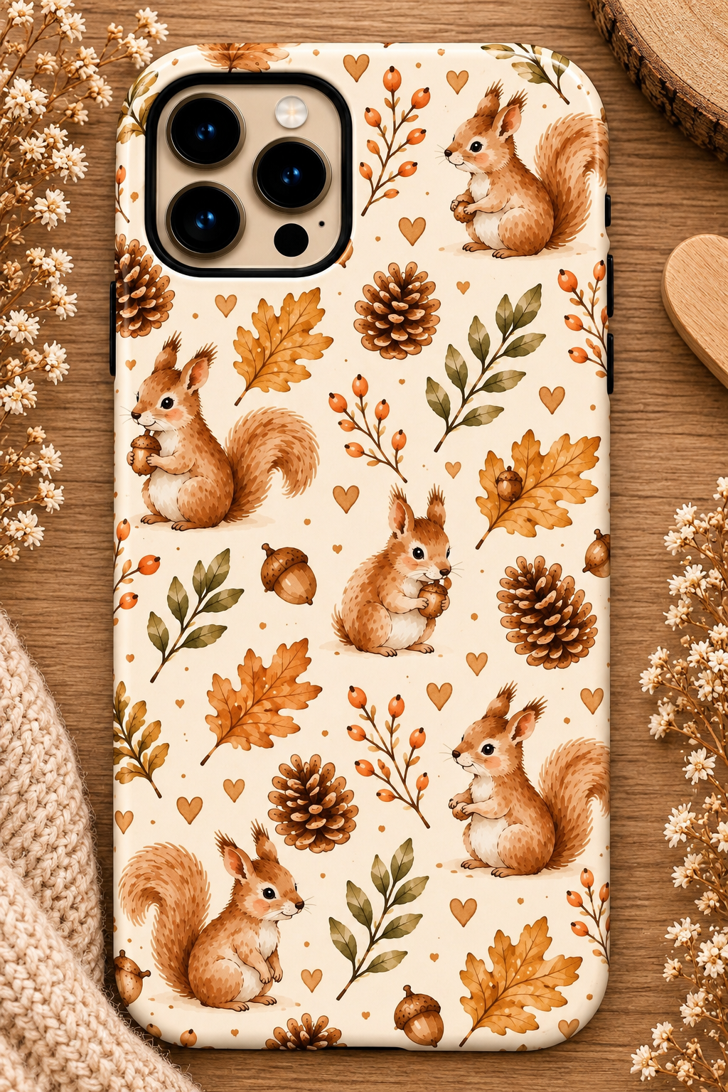 Coque écureuils d’automne