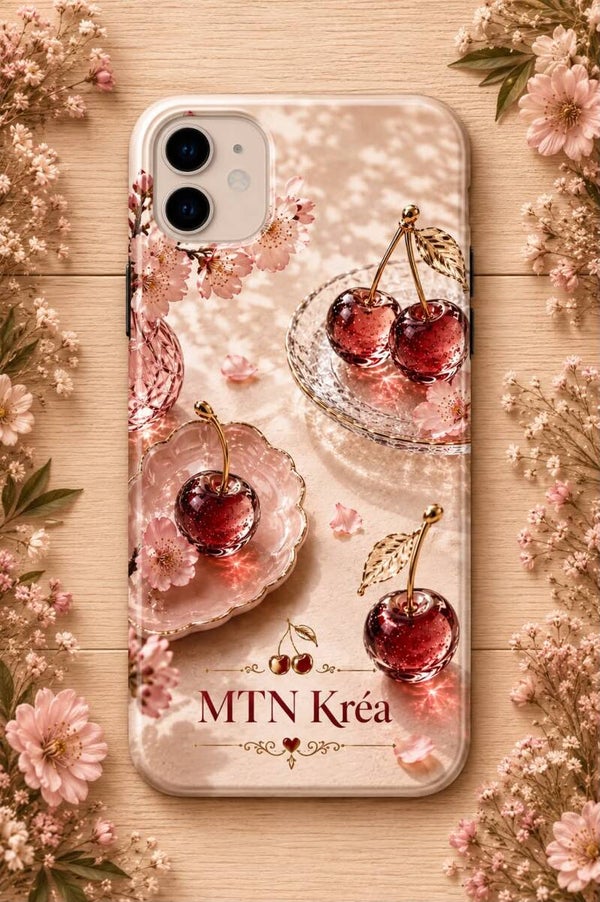 coque cerise précieuse