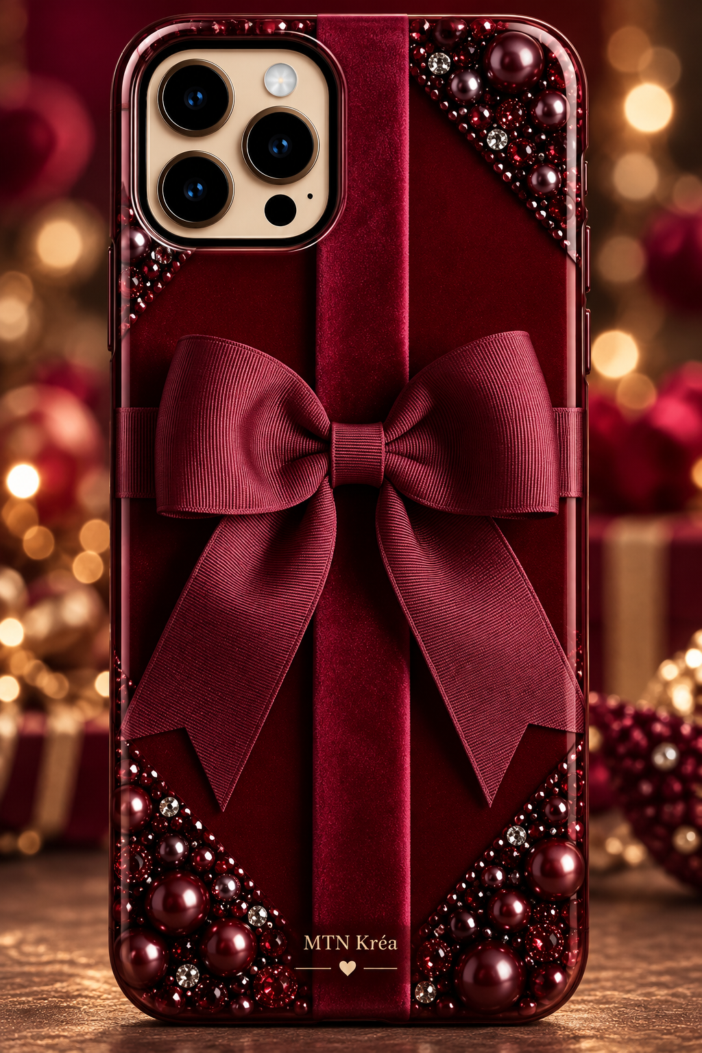 Coque noël velours