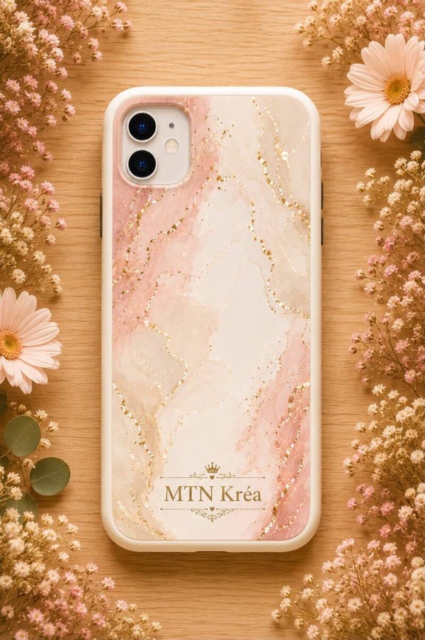 coque marbre royal rose