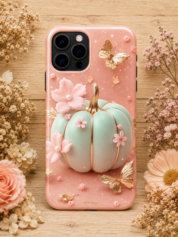 Coque automne poudré
