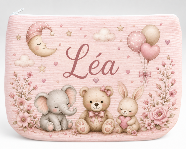 Trousse gaz de coton personnalisée