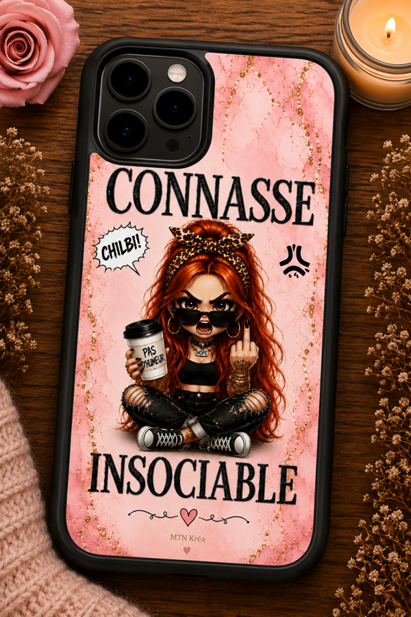 Coque rousse rebelle