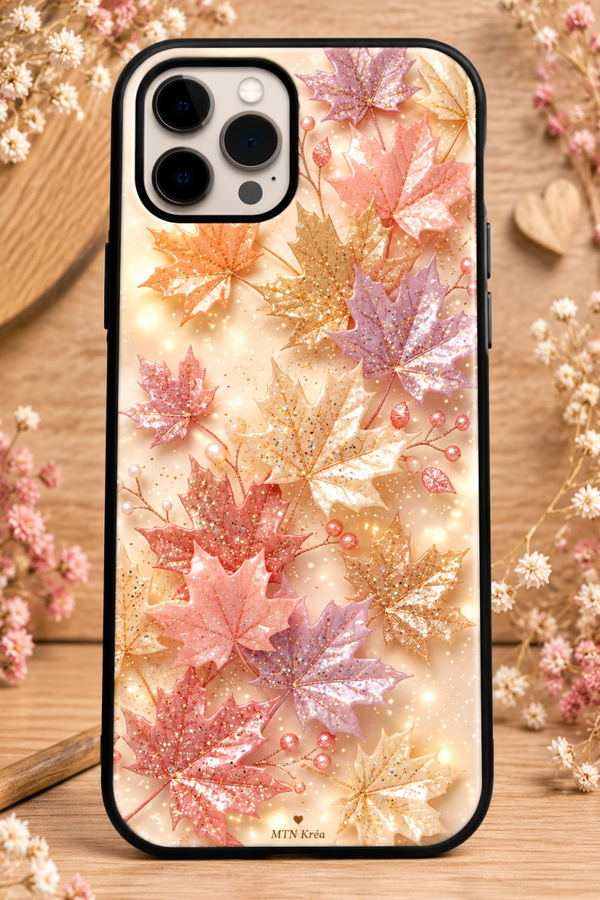 Coque feuilles enchantées