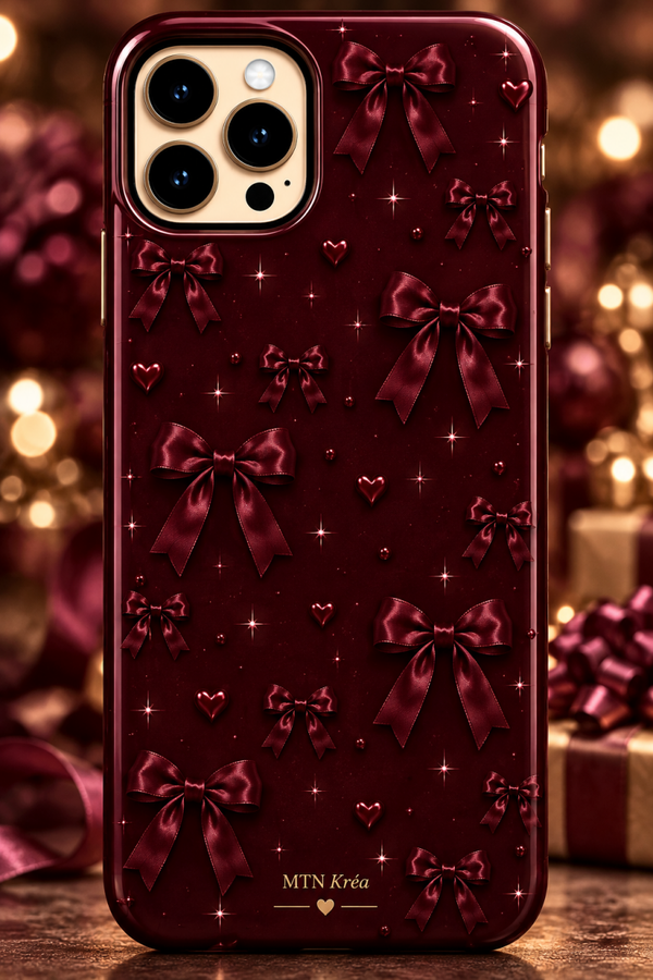 Coque cœur de bordeaux