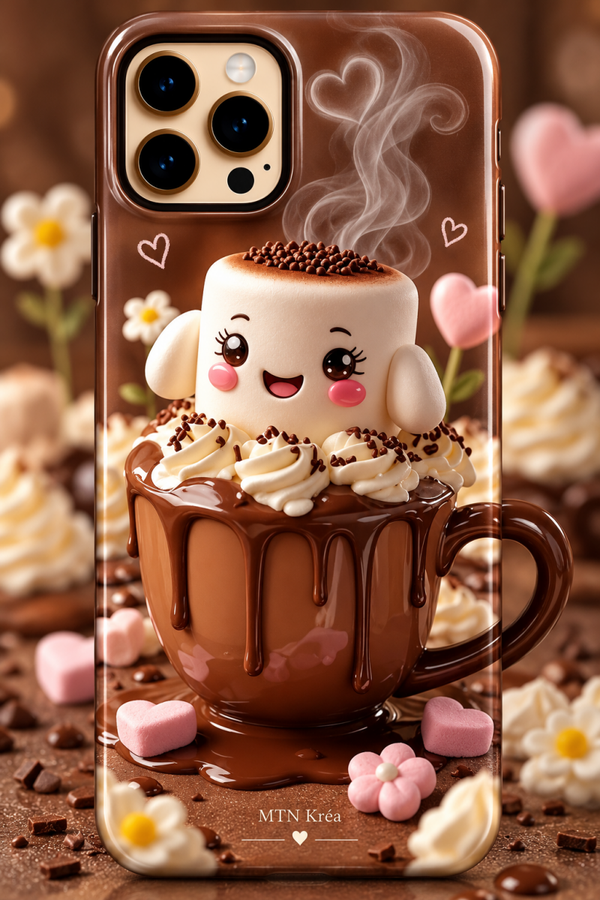 Coque douceur choco marshmallow