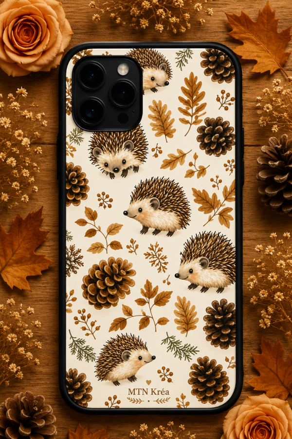 Coque petit hérisson d’automne