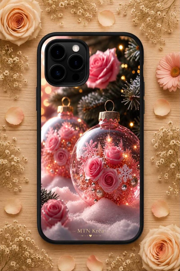 coque Noël rosé