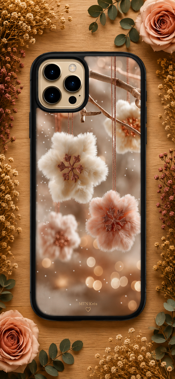 Coque flocons poudrés