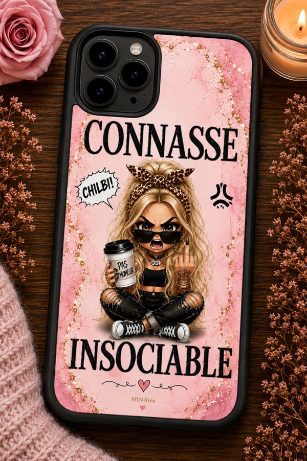 Coque blonde de caractère