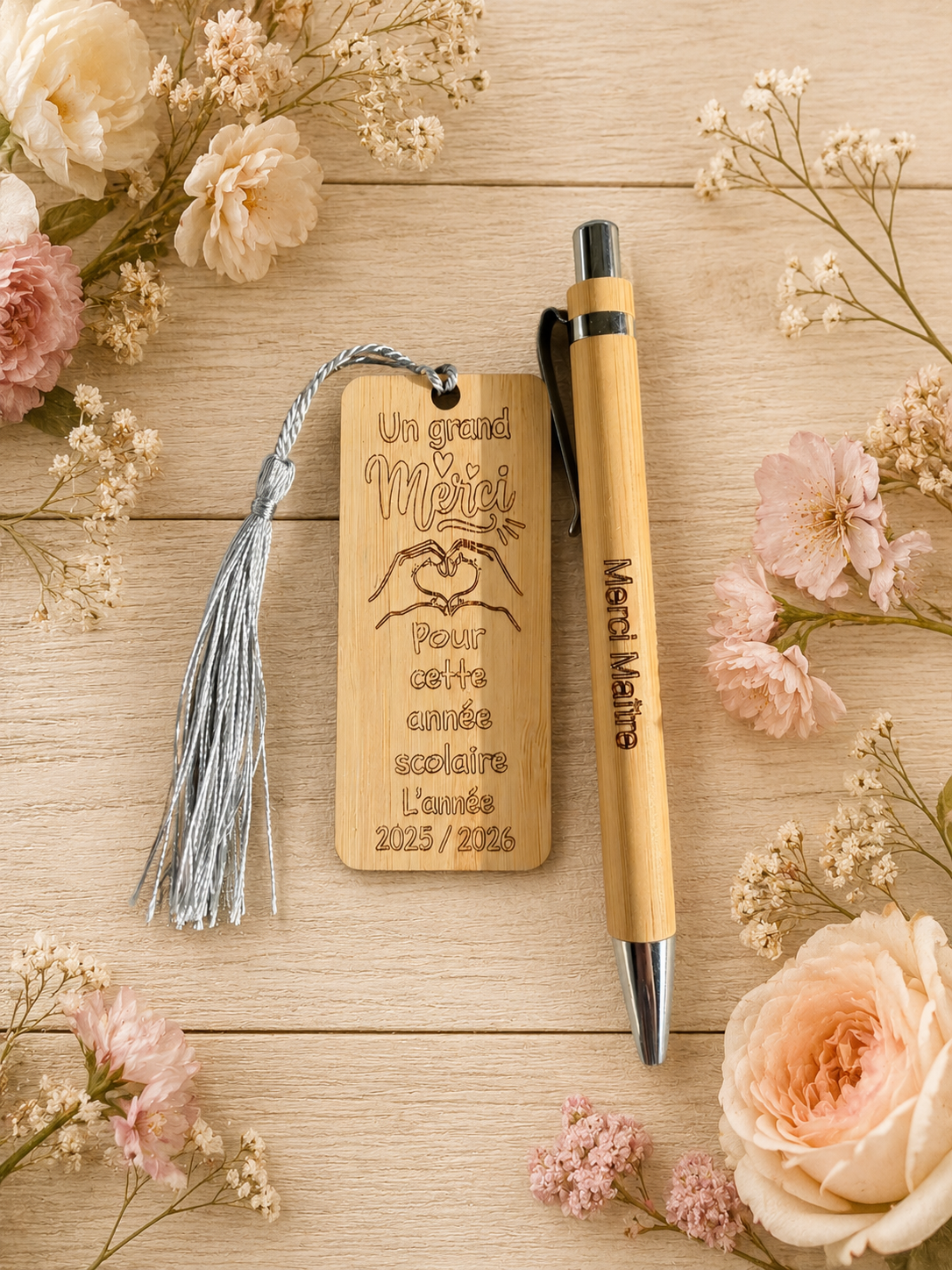 Coffret marque page et stylo