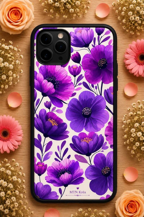 coque jardin violet