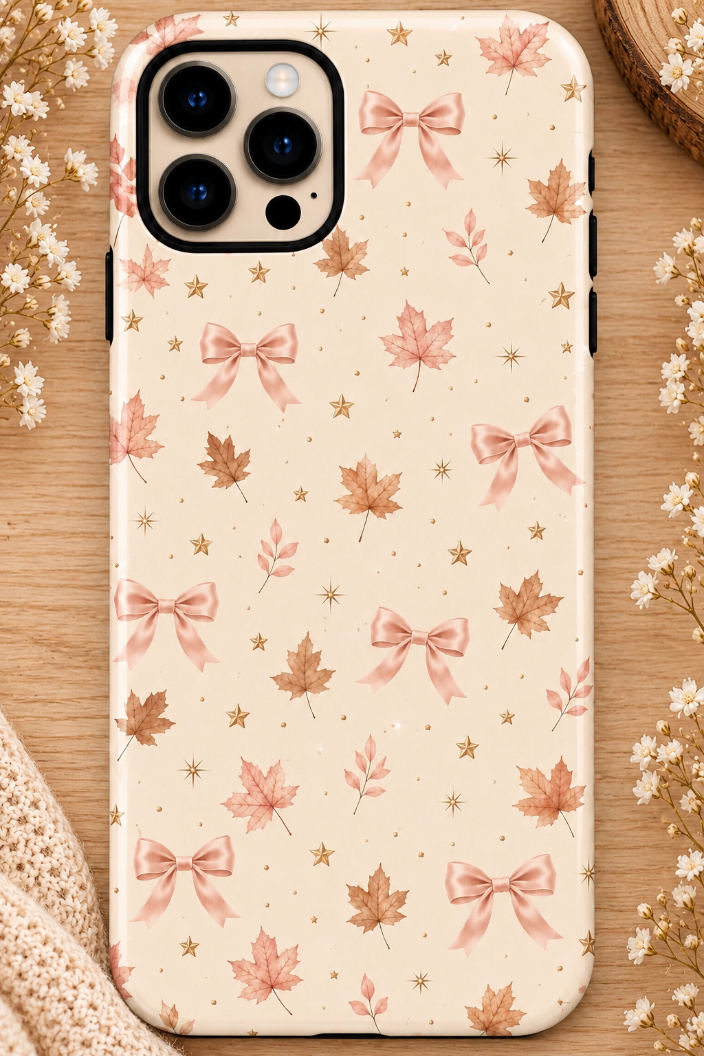 Coque automne rosé