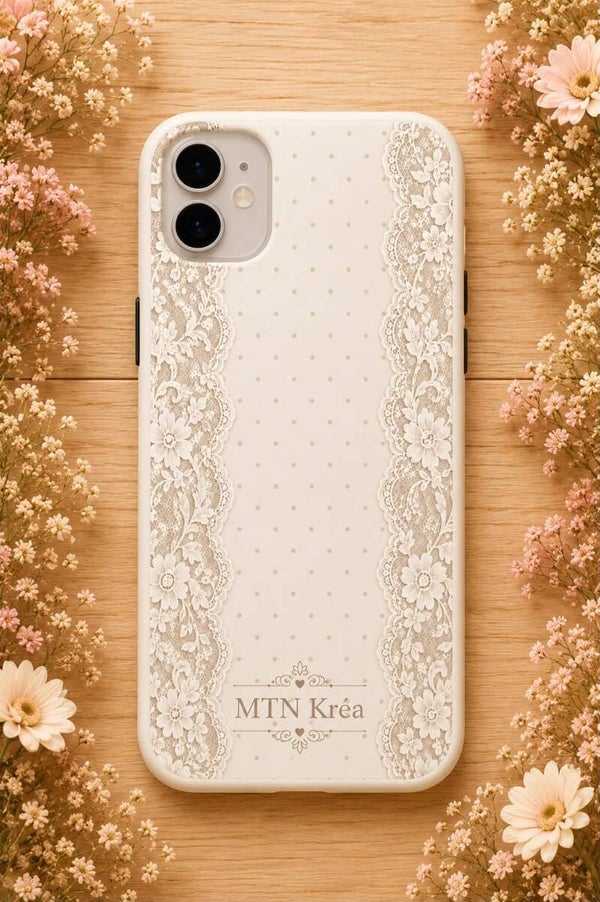 coque élégance en dentelle