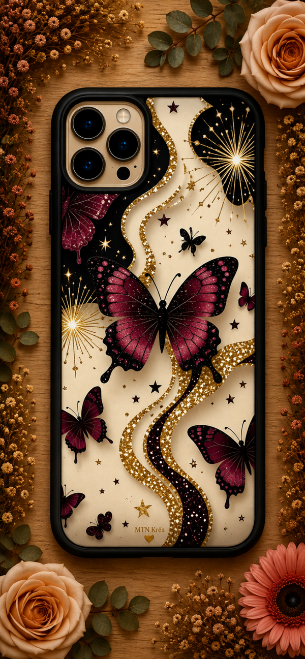 Coque papillons glamour