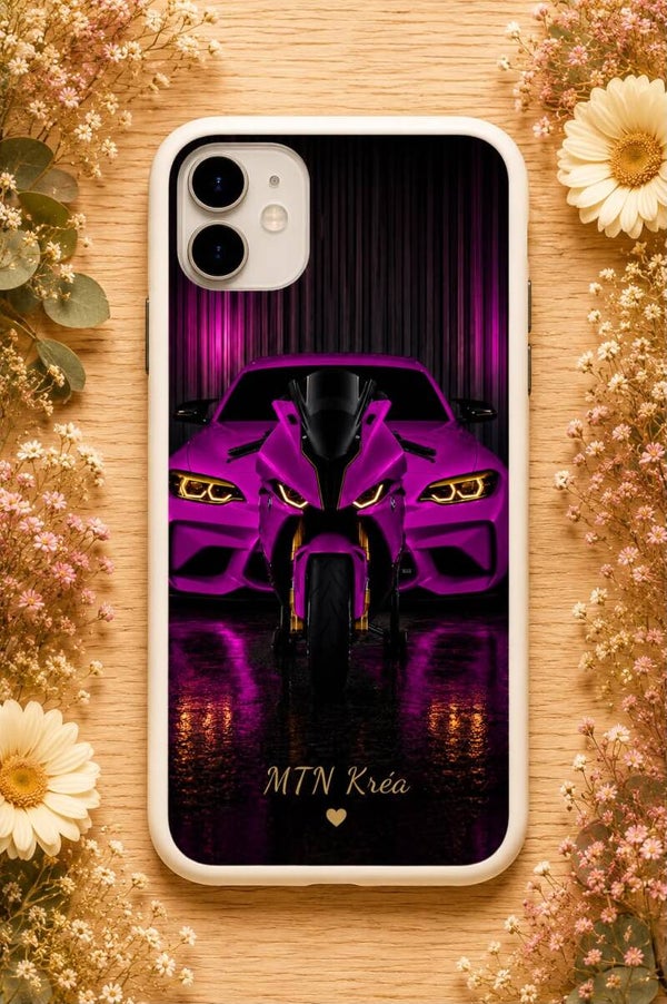 coque nuit violette