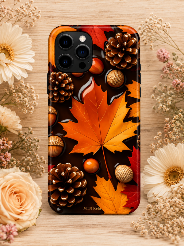 Coque éclats de feuilles