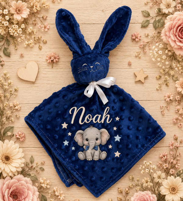 Doudou lapin personnalisé