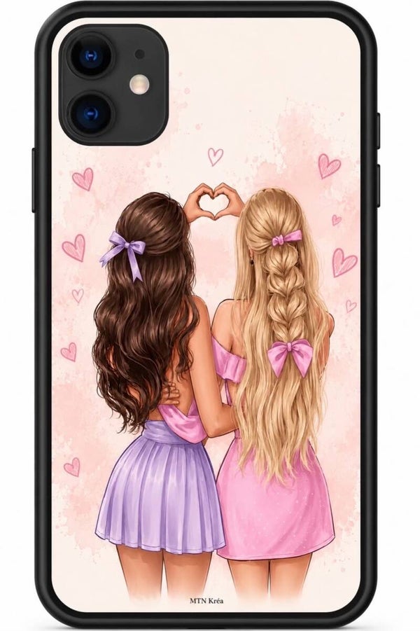 Coque meilleures amies pour la vie