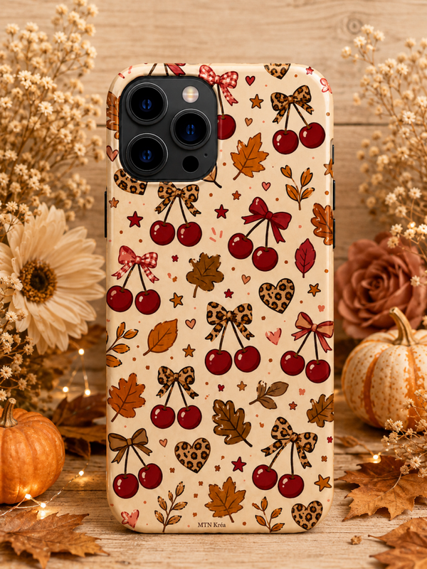 Coque cerise d’automne