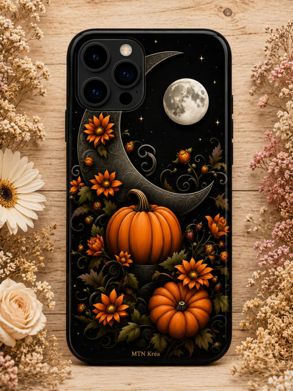 Coque lune des citrouilles