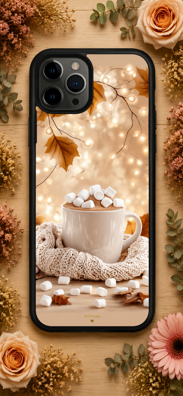 Coque chocolat réconfortant