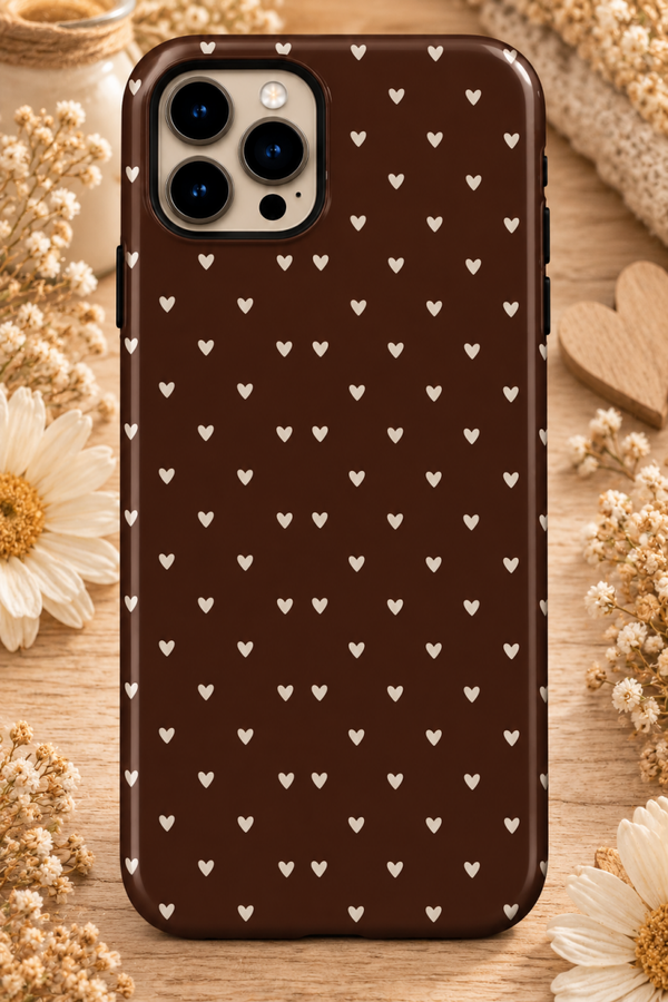 Coque pluie de cœur
