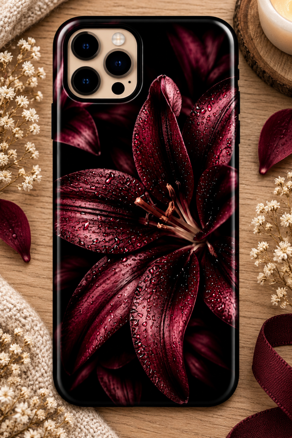Coque fleur de velours