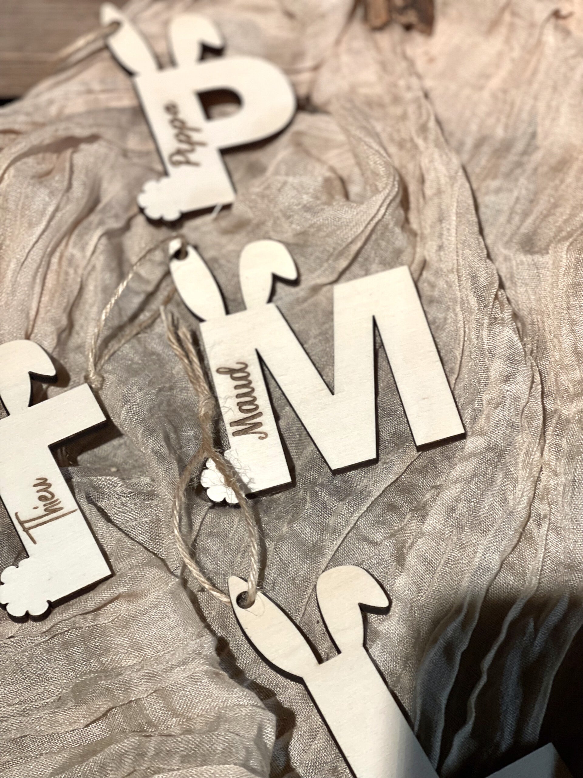 Paashanger met naam - initiaal