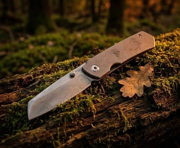 Titanium folding knife