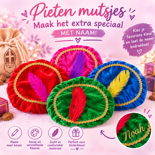 pieten muts met naam