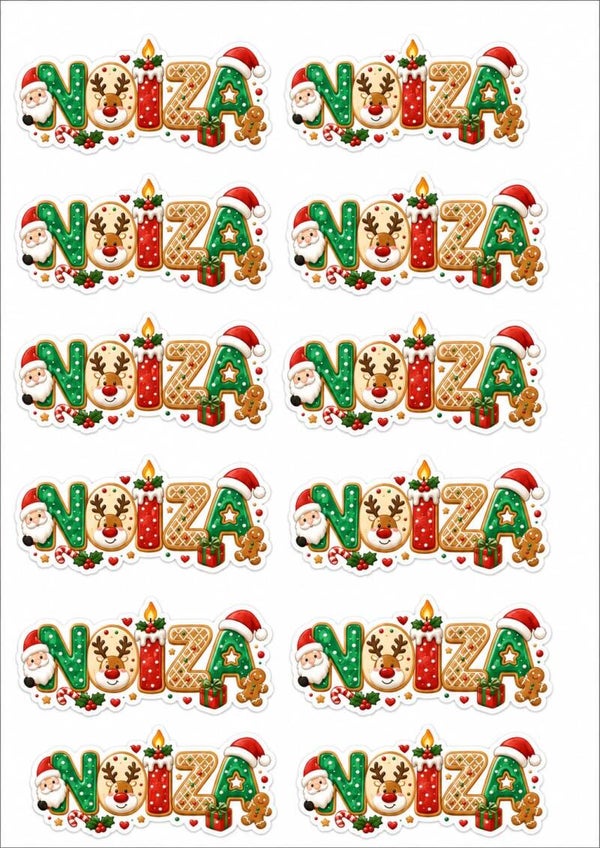 Sinterklaas en kerst sticker