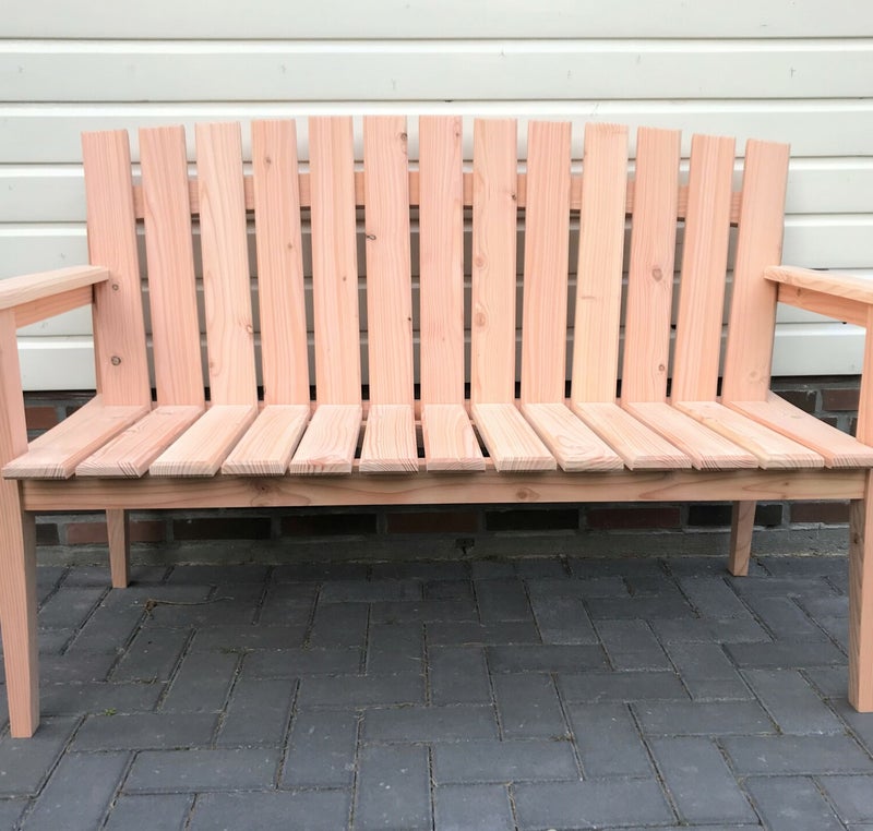 Tuinbank op maat gemaakt