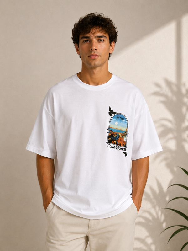 T-shirt Casablanca by Semal – Oversize 100 % Coton
