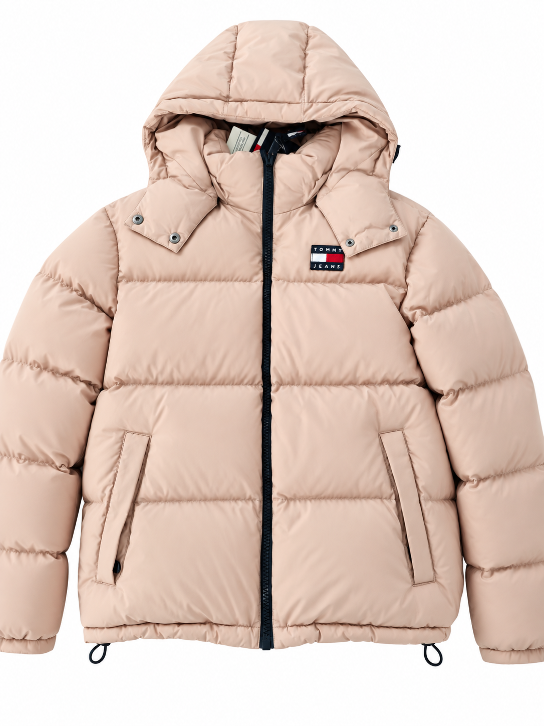 Doudoune Tommy Jeans – The Alaska Puffer, taille S, coloris beige / rose poudré