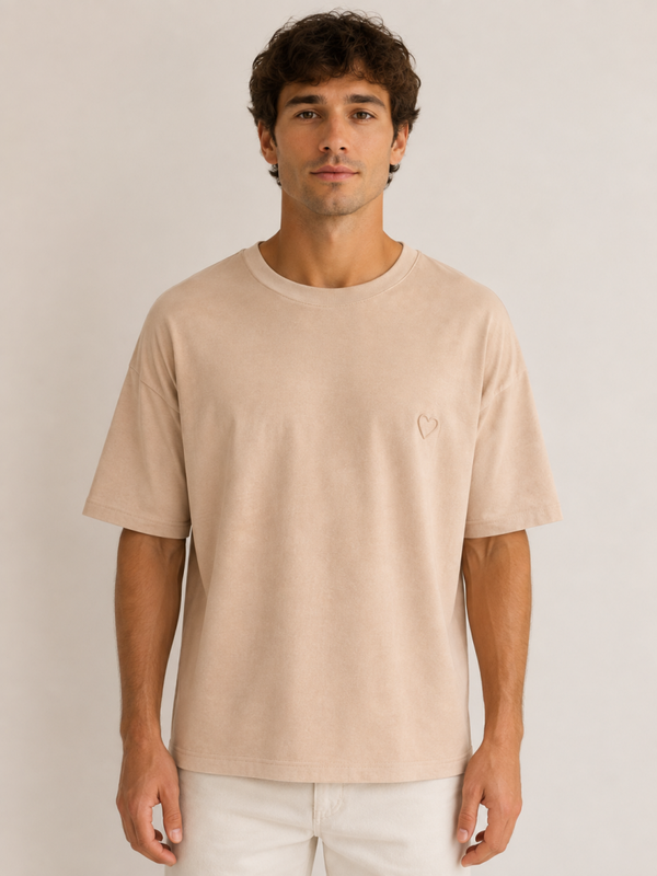 T-shirt by Semal – Oversize 100 % Coton Beige