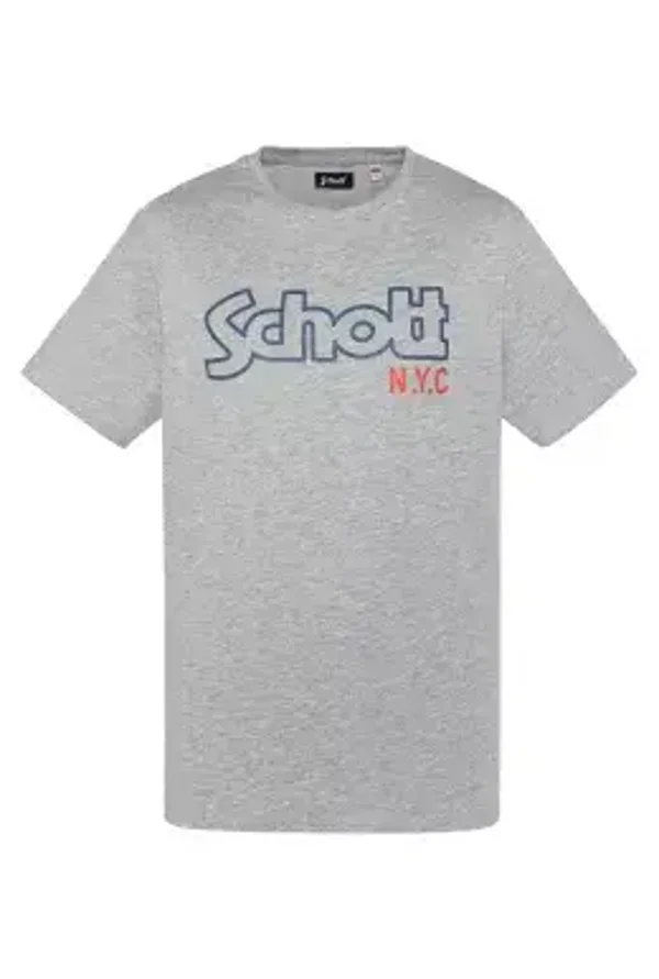 T-Shirt MC coton logo impression - Schott.