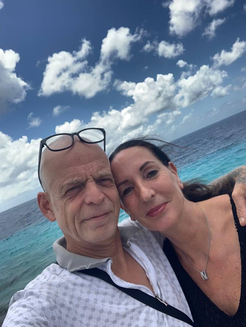 Robert en ILse van Betondesign op Curacao.