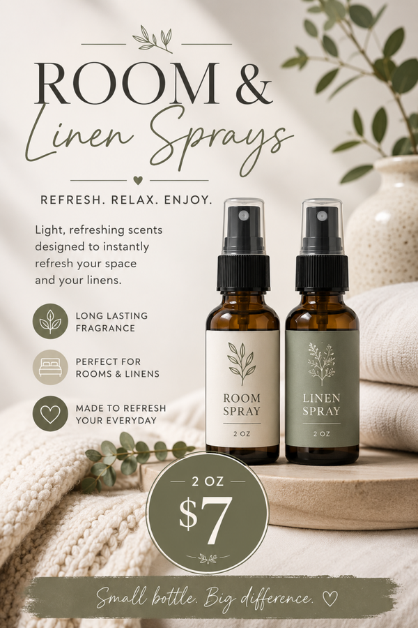 8 oz Room and Linen Sprays