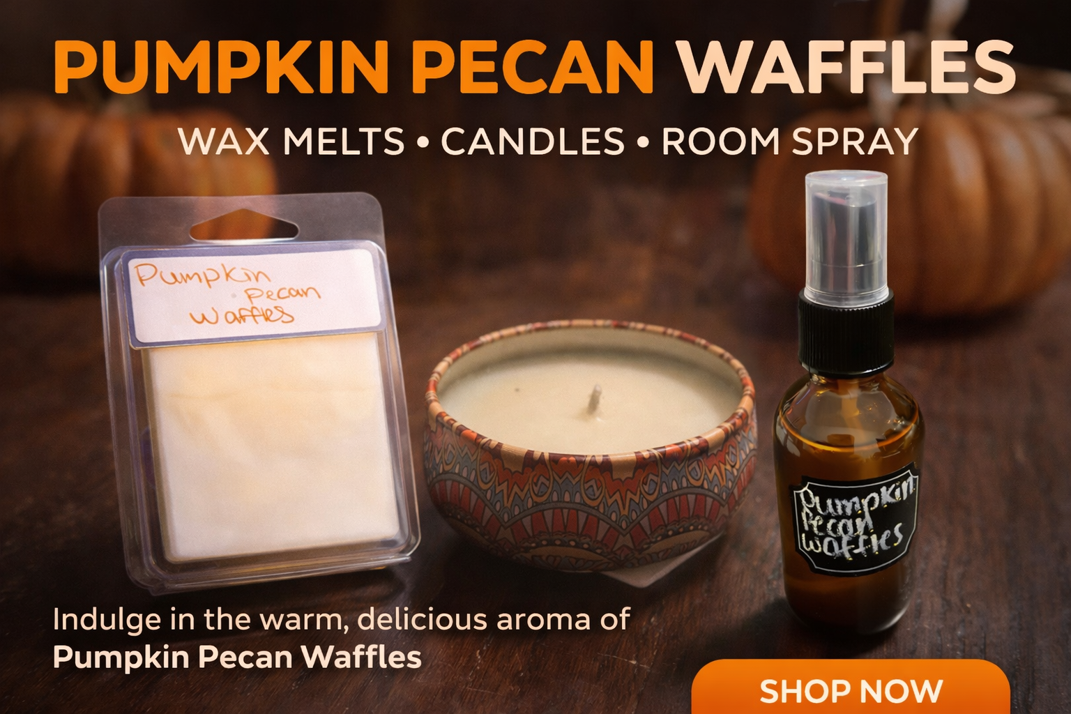 Pumpkin Pecan Waffles